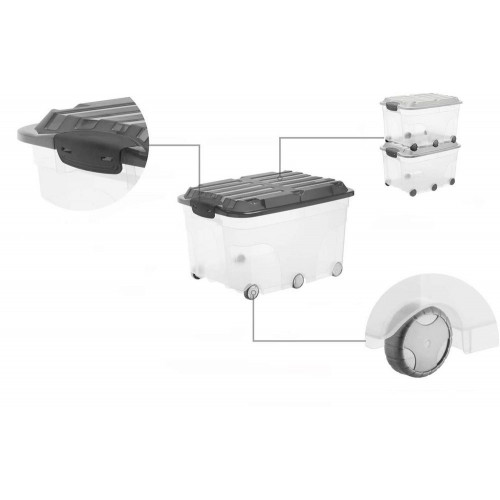 Úložný box ROLLER, 57 L, modrá