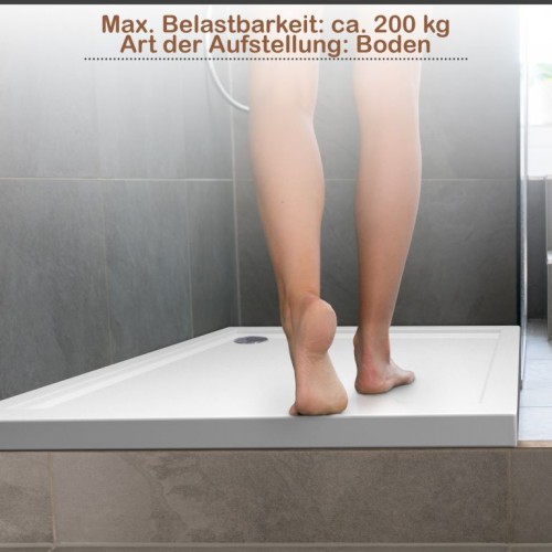 Aquamarin sprchová vanička štvorcová, 80 x 80 cm