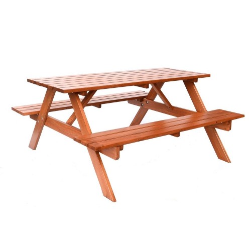 Záhradná zostava PIKNIK lakovaná - 160 cm