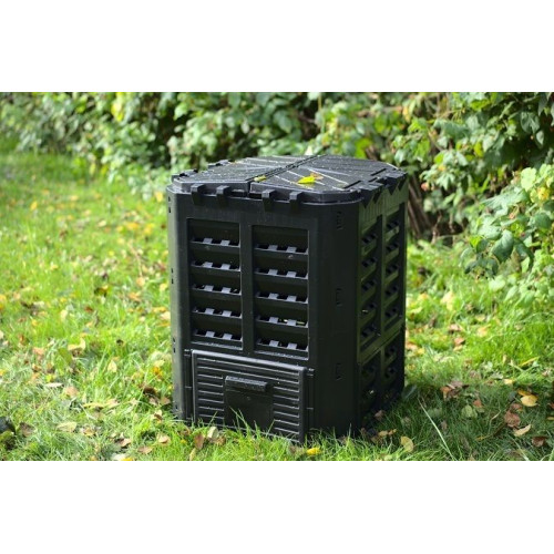 Záhradný plastový kompostér, čierny, 300 l Záhradný plastový kompostér, čierny, 300 l