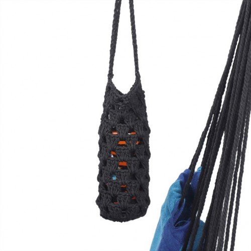 MIADOMODO Závesné hojdacie kreslo, modré, dovnútra aj von