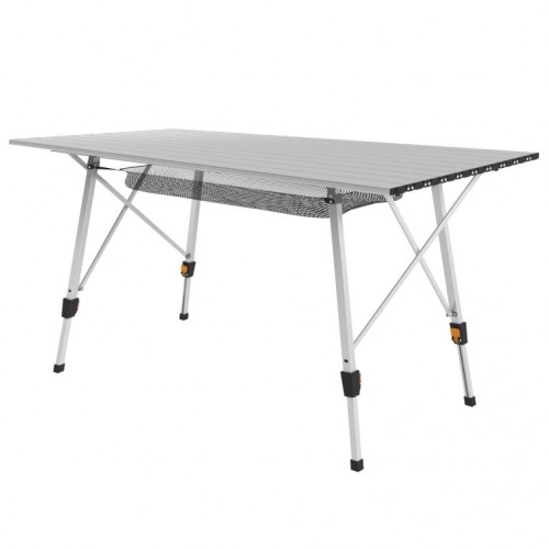 MIADOMODO Skladací stôl, 90 x 45 x 53 cm, strieborný
