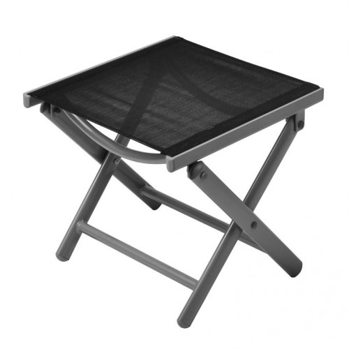 Hliníková skladacia stolička s podnožkou