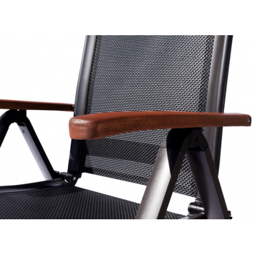 Polohovacie kreslo ASS COMFORT - antracit + čierna