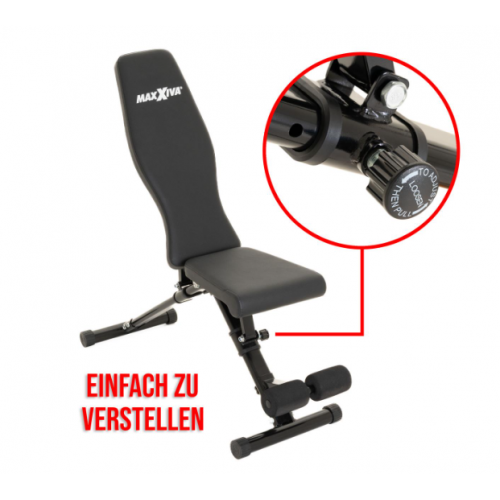 MAXXIVA posilňovacia lavica, nastaviteľná, 108 cm x 40,5 cm