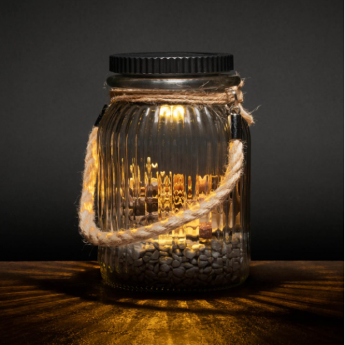 Solárne svetlo, 3 LED, plastové, teplá biela