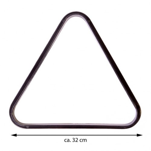 Trojuholník plastový čierny 57,2 mm