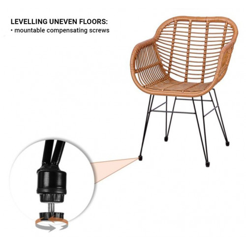 STILISTA Záhradný set 2 kresiel, svetlohnedá