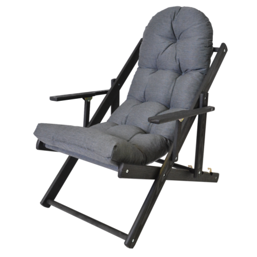 Záhradné polohovacie lehátko BORNEO s molitanovým podsedákom