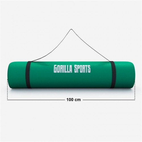 Gorilla Sports Podložka na jogu, 190 x 100 cm, zelená