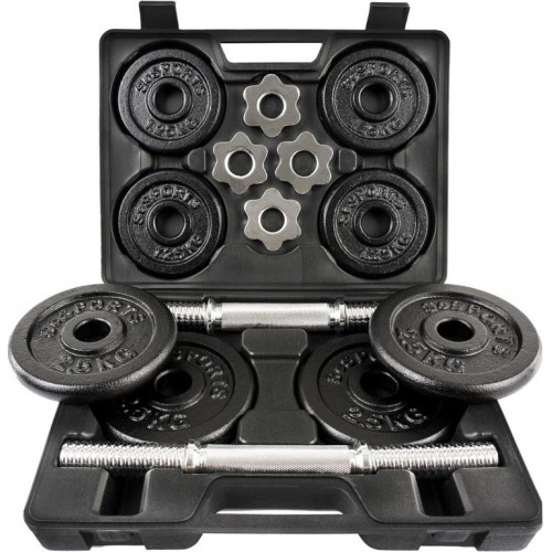 ScSPORTS Súprava jednoručných činiek 20 kg + kufor