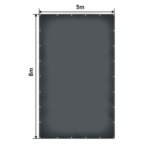 JAGO Plachta 650 g/m², hliníkové oká, antracit, 5 x 8 m JAGO Plachta 650 g/m², hliníkové oká, antracit, 5 x 8 m