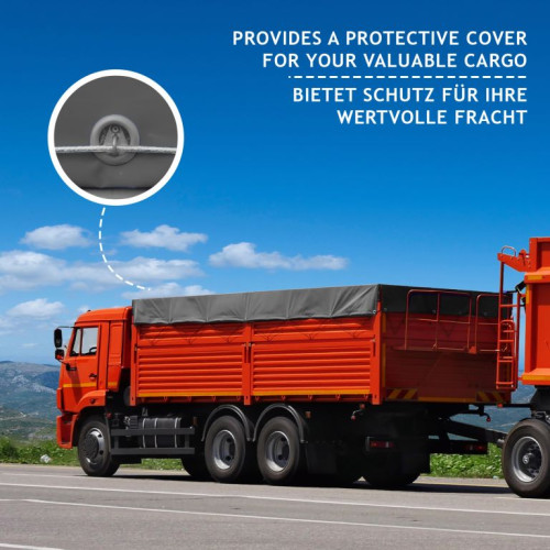 JAGO Plachta 650 g/m², hliníkové oká, antracit, 5 x 8 m JAGO Plachta 650 g/m², hliníkové oká, antracit, 5 x 8 m