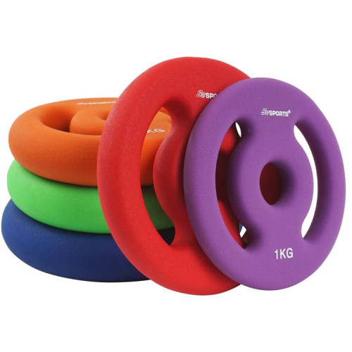 ScSPORTS Neoprénové kotúče 2x4 kg, zelené, 30/31 mm otvor ScSPORTS Neoprénové kotúče 2x4 kg, zelené, 30/31 mm otvor
