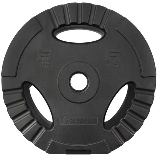 ScSPORTS Kotúče na činku 2x5 kg s úchytmi, plast/cement ScSPORTS Kotúče na činku 2x5 kg s úchytmi, plast/cement