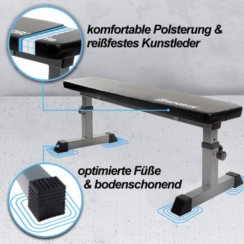 ScSPORTS Nastaviteľná lavica 180 kg – 110x24,5 cm ScSPORTS Nastaviteľná lavica 180 kg – 110x24,5 cm