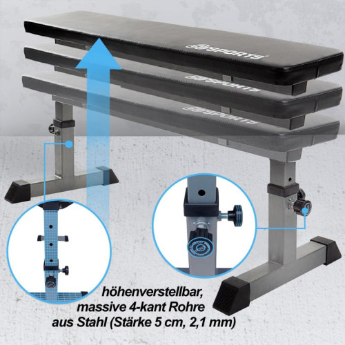 ScSPORTS Nastaviteľná lavica 180 kg – 110x24,5 cm ScSPORTS Nastaviteľná lavica 180 kg – 110x24,5 cm