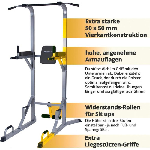 Multifunkčná veža Power Tower pre domáce cvičenie, 120 kg