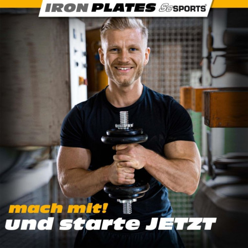 ScSPORTS Liatinový kotúč 30 kg, priemer 30/31 mm, čierny ScSPORTS Liatinový kotúč 30 kg, priemer 30/31 mm, čierny