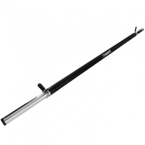 Posilňovacia tyč s penovým madlom, 120 cm, pružinové uzávery