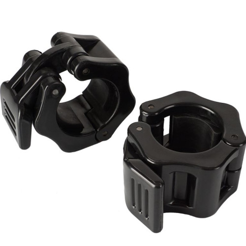 Rýchloupínacie uzávery na činku 30 mm, čierne, pár