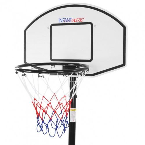 Basketbalový kôš s kolieskami, nastaviteľný 148-236 cm