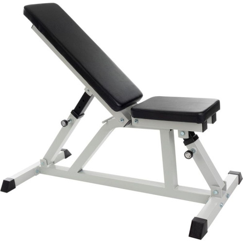 ScSPORTS Nastaviteľná posilňovacia lavica,200 kg,biela/čiern ScSPORTS Nastaviteľná posilňovacia lavica,200 kg,biela/čiern