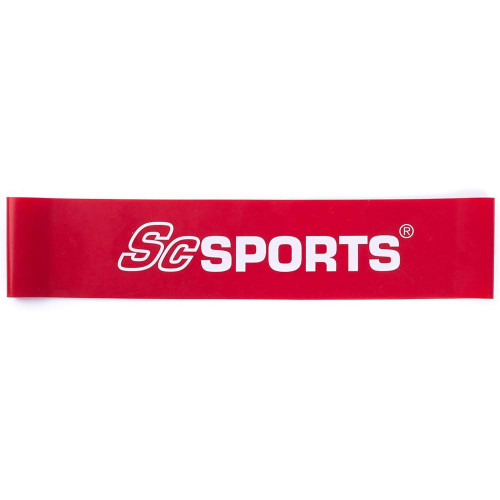 ScSPORTS odporová guma, odpor 13,5 kg, červená