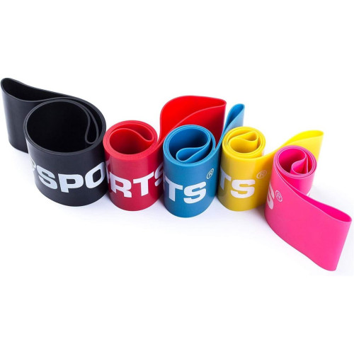ScSPORTS odporová guma, odpor 15,8 kg, čierna ScSPORTS odporová guma, odpor 15,8 kg, čierna