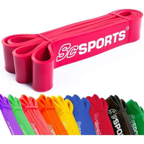 ScSPORTS odporová guma 4,5 cm, tm. ružová