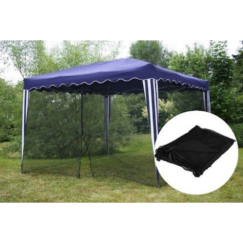 Moskytiéra na záhradný párty stan 3 x 3 m, čierna