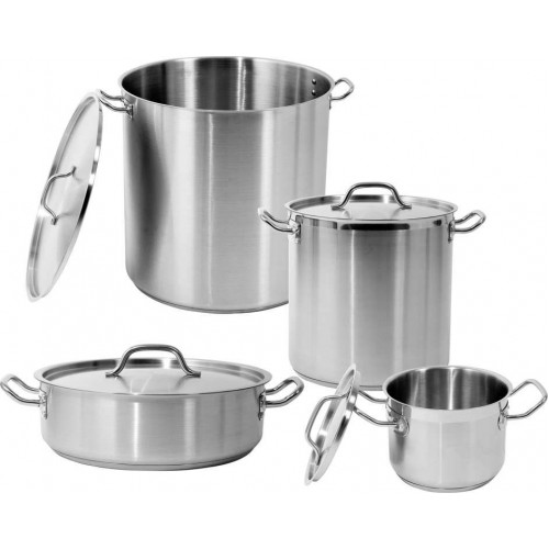 Hrniec s pokrievkou 28 x 18 cm, 11,1 l, nerez