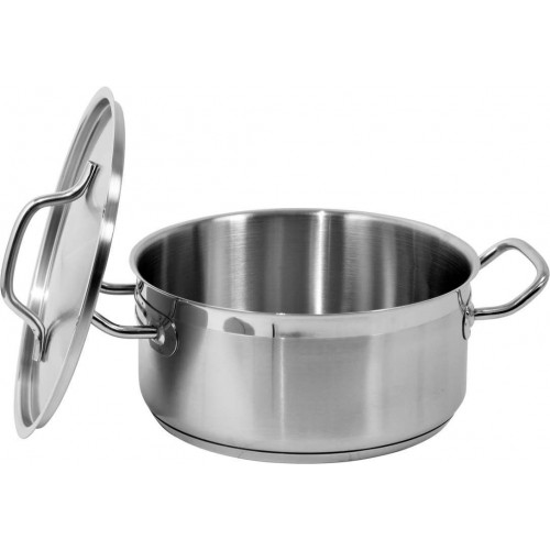 Hrniec s pokrievkou 24 x 11 cm, 5 l, nerez
