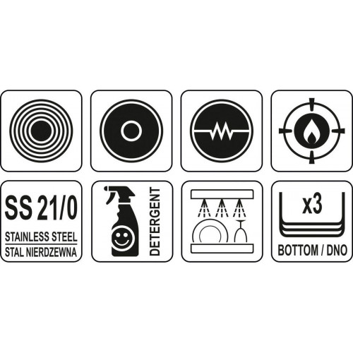 Panvica 28 x 5 cm, 3,1 l, nerezová oceľ