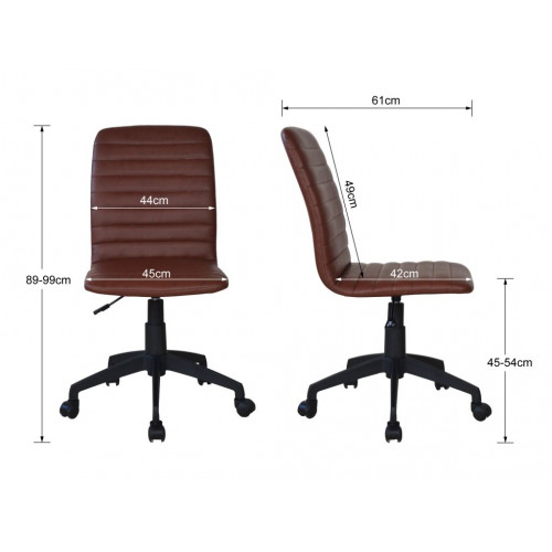 Kancelárska stolička, hnedá