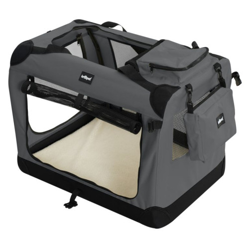 Leopet Prepravný box pre psov S 49,5 x 34,5 x 35 cm antracit Leopet Prepravný box pre psov S 49,5 x 34,5 x 35 cm antracit