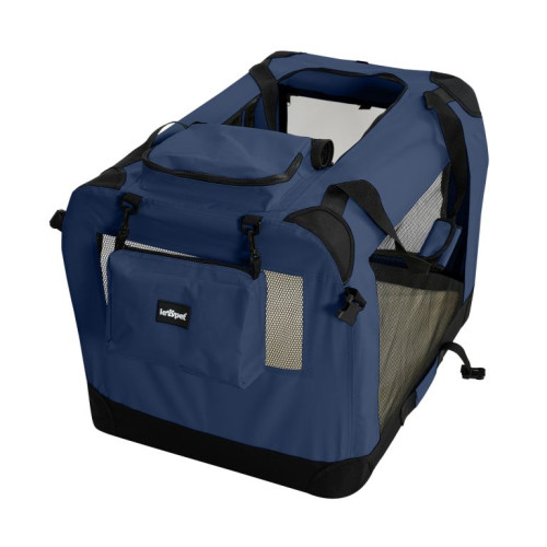 Leopet Prepravný box pre psov S, 49,5 x 34,5 x 35 cm, modrý Leopet Prepravný box pre psov S, 49,5 x 34,5 x 35 cm, modrý
