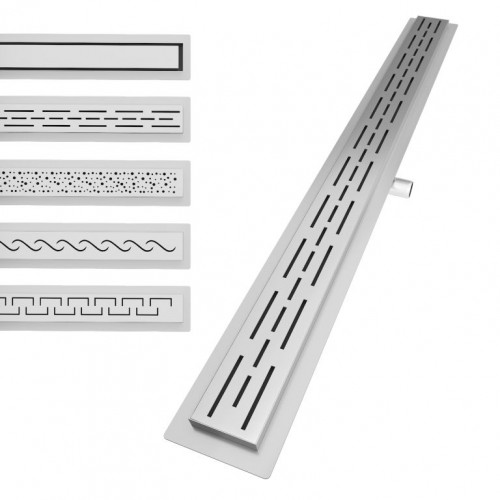 Aquamarin Sprchový podlahový žľab prerušovaný, 130 cm