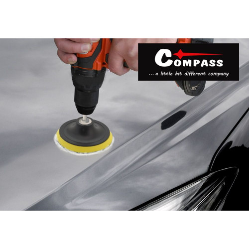 Leštiace kotúče s leštiacimi podložkami sada 3, 12 cm