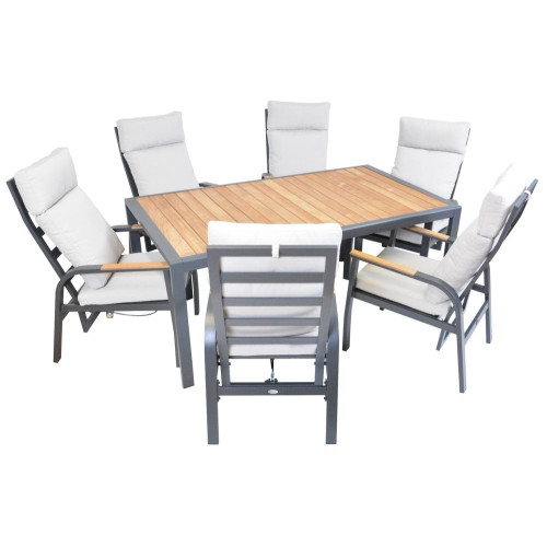 Hliníkový jedálenský stôl ANNECY 180 x 100 cm