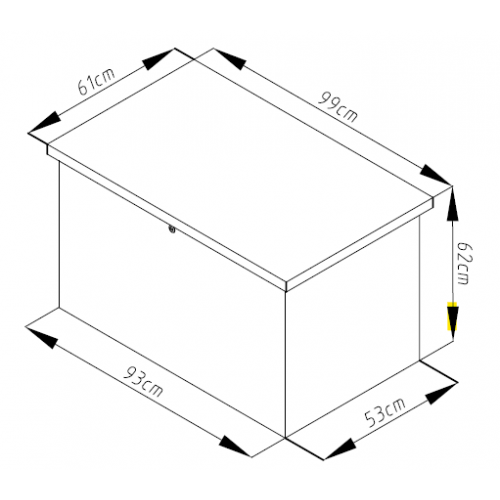 Úložný box MAX A 295 L, tmavosivý