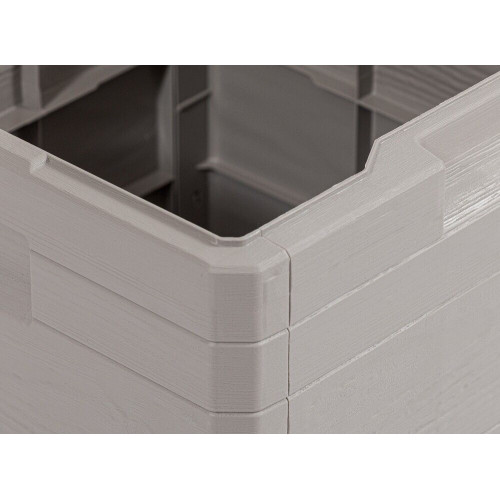 WOODYS záhradný plastový úložný box 90 L, svetlo šedá