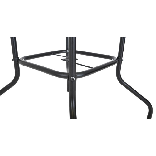 Záhradný stôl ZWMT, 80 x 80 cm, kov so sklenenou doskou