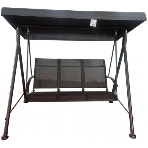 Záhradná hojdačka HOLLYWOOD II kovová, sivá