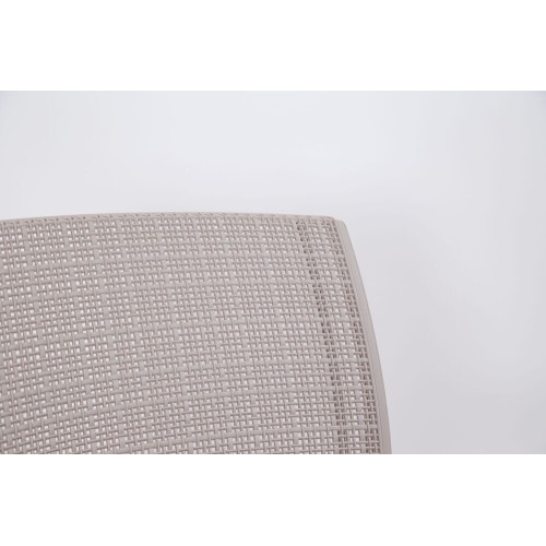 Stohovateľné záhradné kreslo z plastu s podrúčkami, grafit