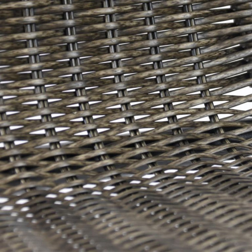 Záhradná  bistro stolička, stohovateľná, tmavosivá