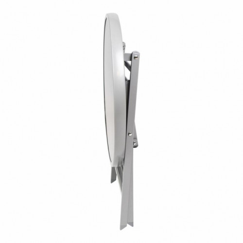 Záhradný bistro stolík, skladací, Ø 45 cm, čierna tónovaná