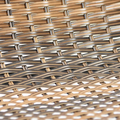 Záhradná bistro stolička, stohovateľná, hnedá