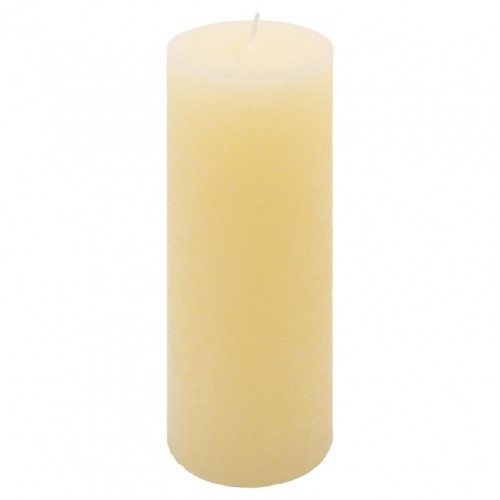 Krémová parafínová sviečka rustikálna 20 cm, 90 h, súprava 2