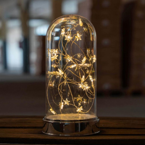 Sada vianočných svetelných kupolí 20 LED, teplá biela, 2 ks